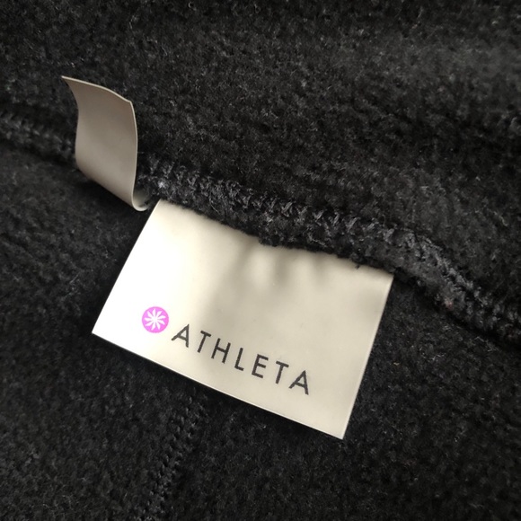 Athleta Black PrimaLoft Fleece Lined Leggings - Picture 4 of 4